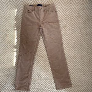 Talbots corduroy straight leg high rise pants